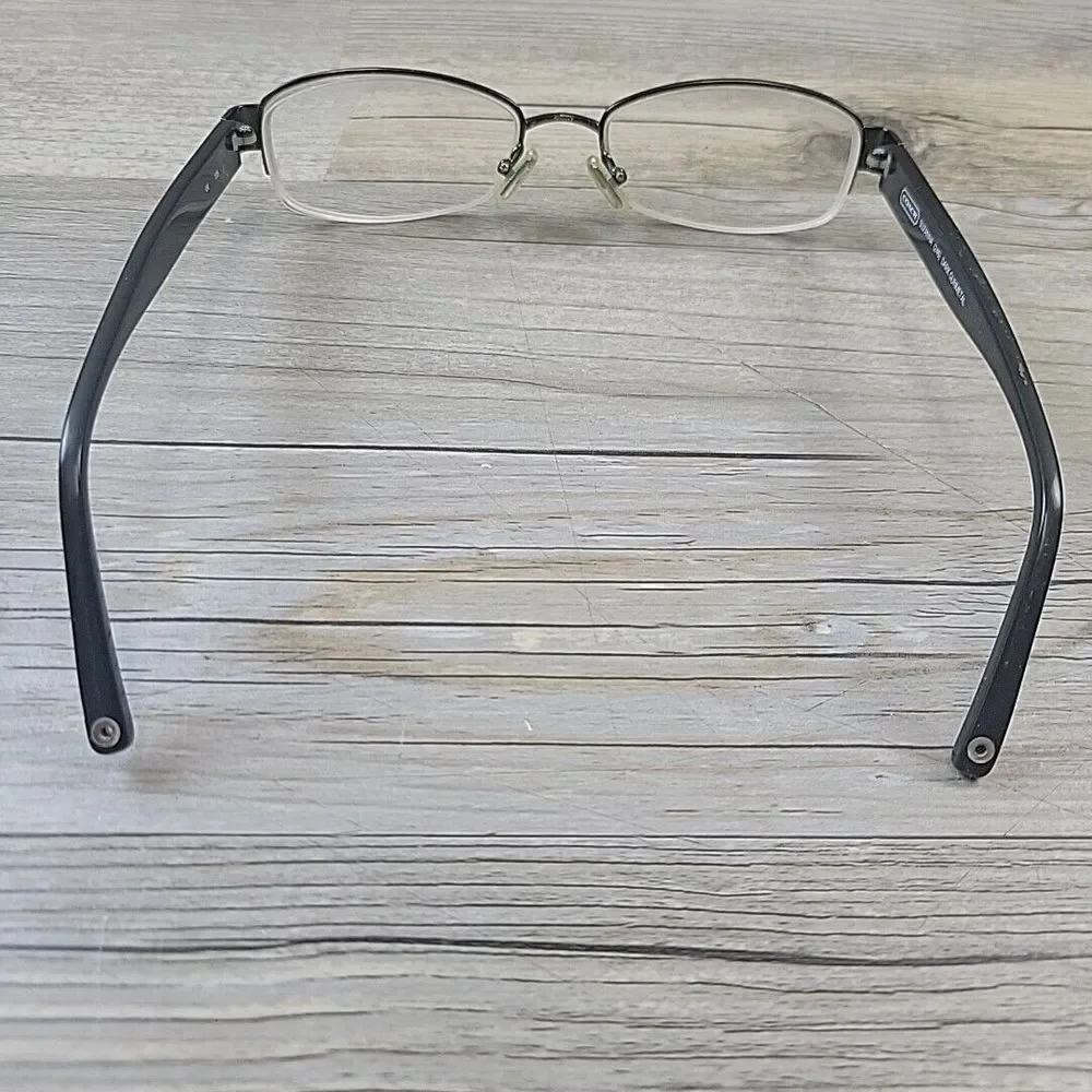 Coach SUZANNA 246 Dark Gunmetal Half‎ Rim 50-17-135 Eyeglasses FRAMES ONLY
